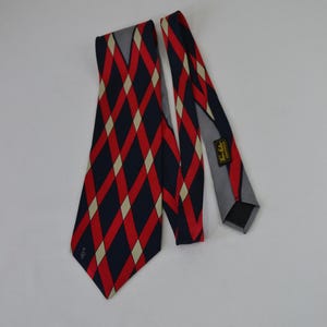 Lanvin Tie Vintage Men's  90s 00s Retro Pattern Silk Tie Made in France