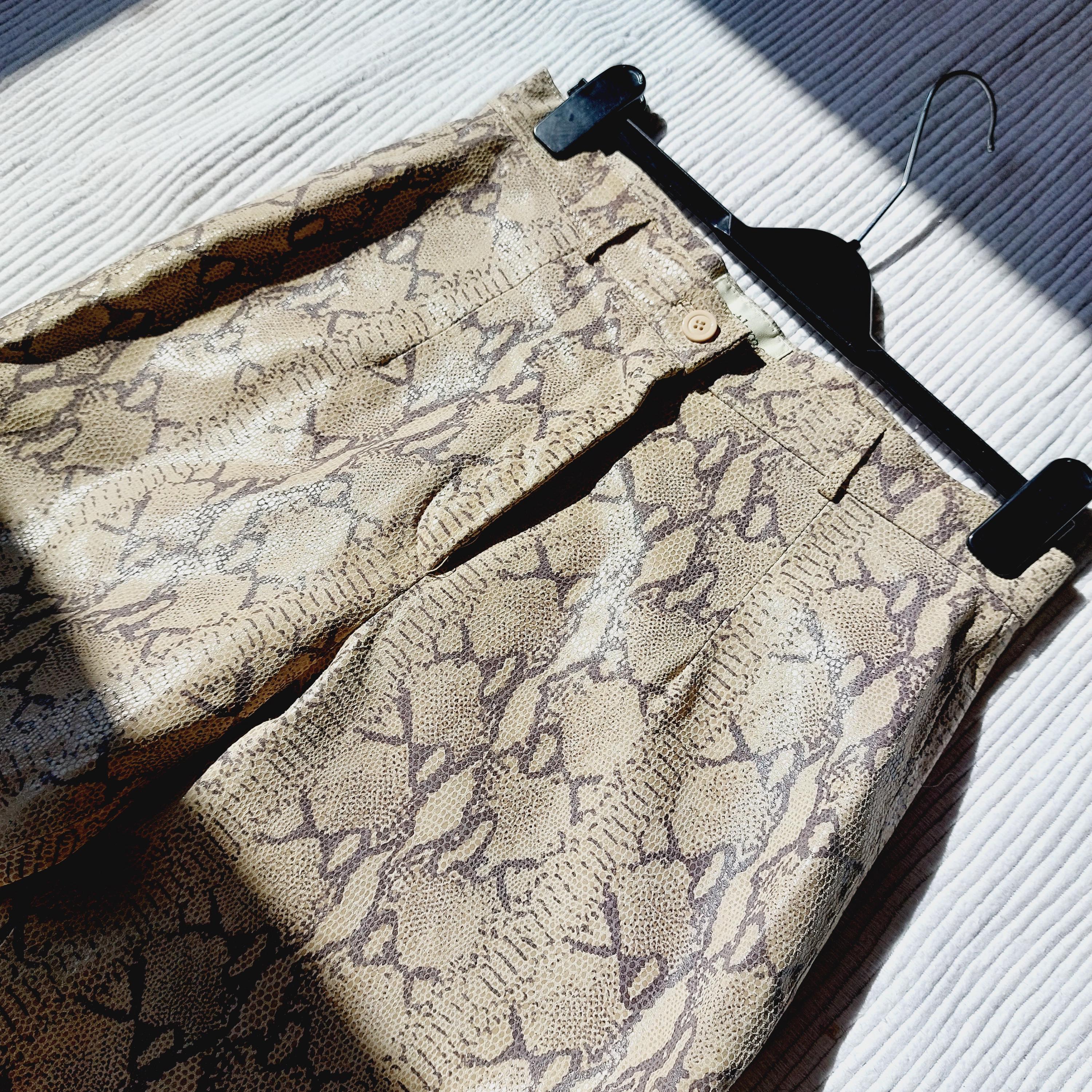 パンツ 90s john cherpas python leather flare PT P01-610-BLOOD-RE567671_grande.