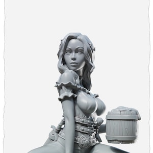 Female Miniatures:  Jalissa on Barrel