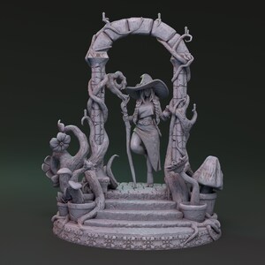 Alana, Mysterious Witchcraft of Lionila - Resin Printed Diorama