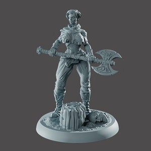 Maeve, The Executioner - 3D Printed Resin Miniature