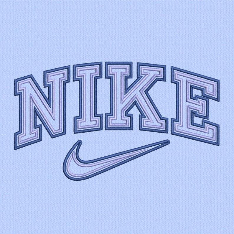 NIKE OUTLINE Vintage Embroidery Design