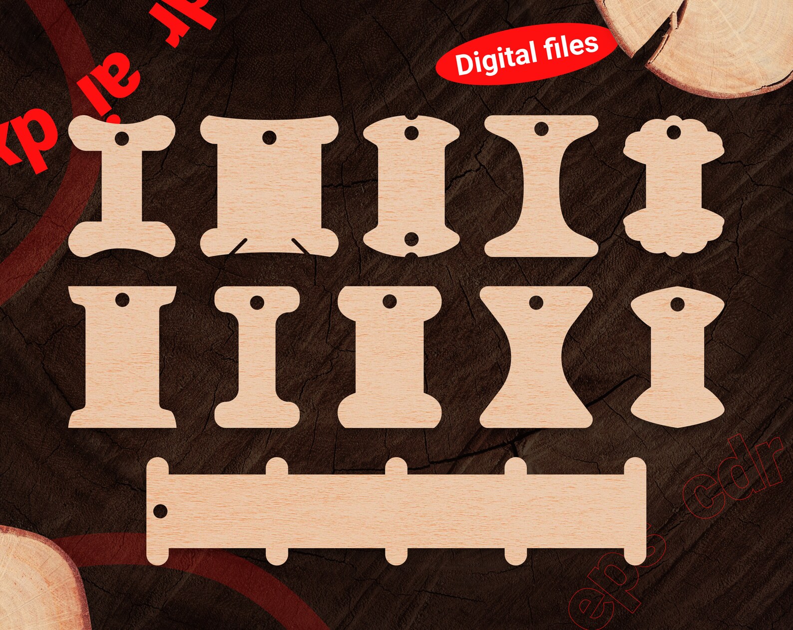 Bobbin svg Embroidery bobbin Cricut files Organizer for floss Etsy