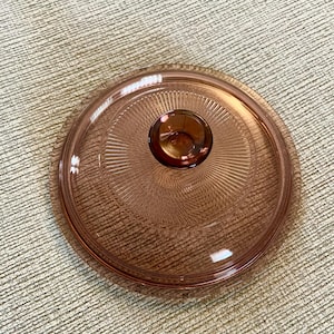 Coperchio in vetro Pyrex Vision Ware color mirtillo V-1-C (adatto a casseruola da 1 litro) – Utensili da cucina vintage anni '80