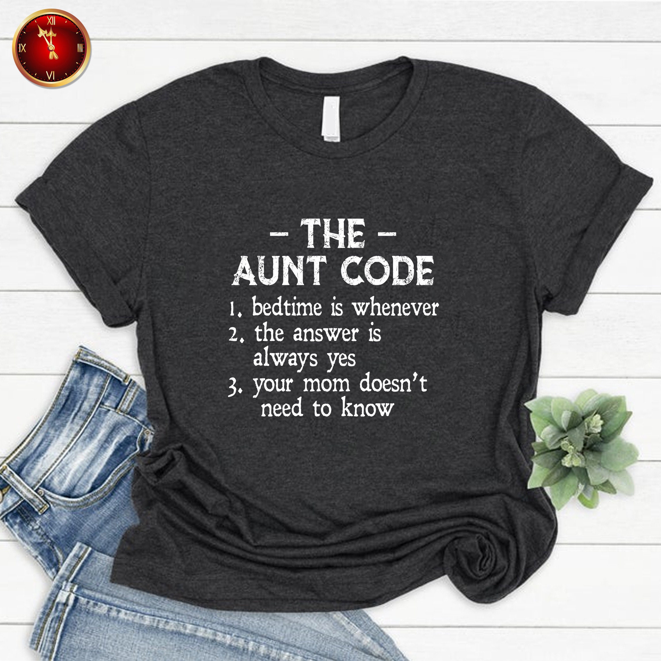 Die Tante Code Shirts Tante lustige Sprüche Brief gedruckt Etsy