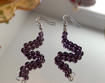 Handmade beaded earrings