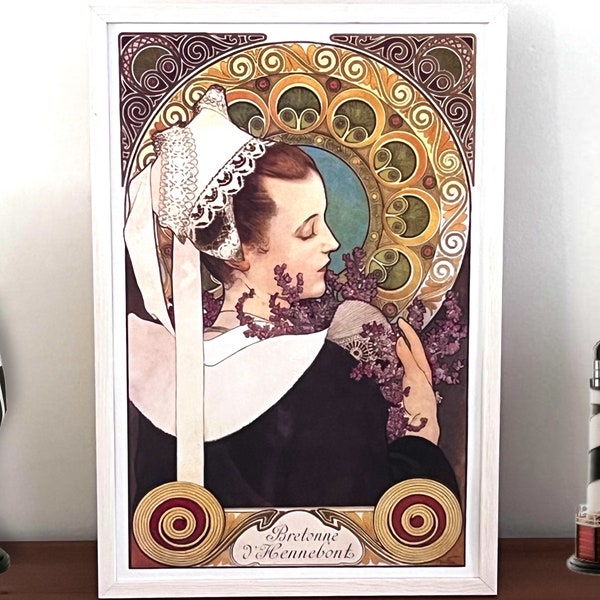 Affiche - Coiffe bretonne d’Alfons Mucha - 40 x 60 cm