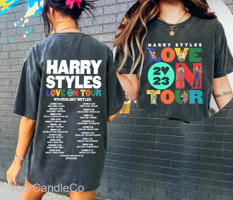 Discover Harry Tour 2023 T, Love On Tour 2023 Zweiseitiges T-Shirt