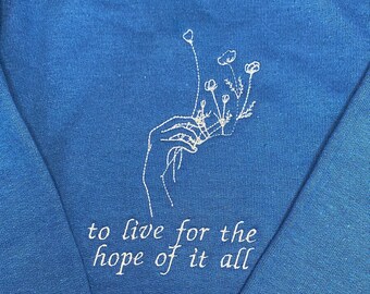 taylor swift embroidered crewneck