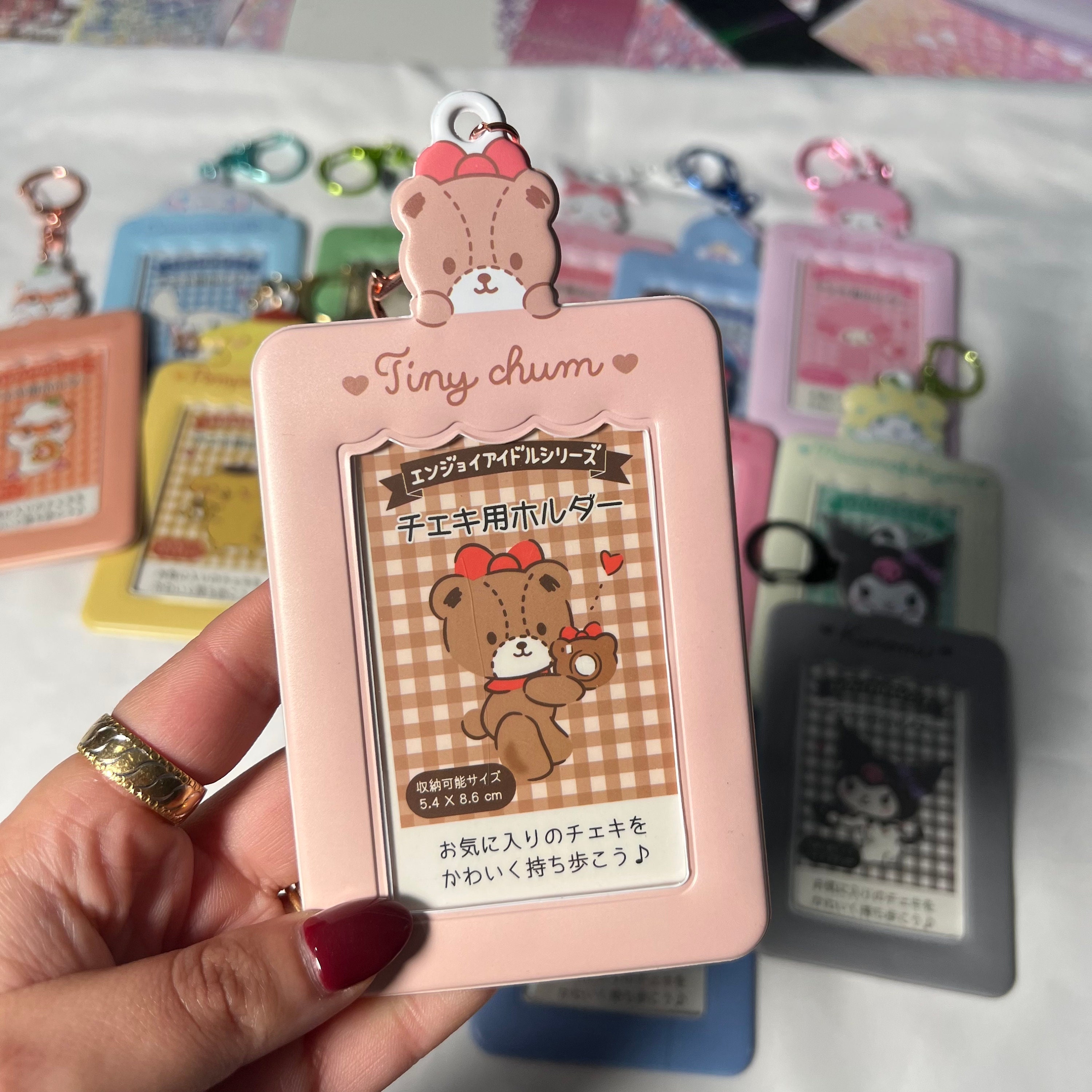Sanrio Photocard Holder Kpop Card Holder Pompompurin My Melody Cinnamoroll  Hello Kitty Pochacco Kuromi PC Holder Keychain -  Ireland