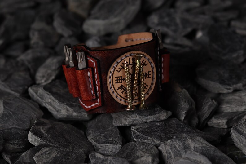 Electric Screwdriver Holster With Leather Wristband Etsy