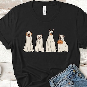 Halloween Dog T-Shirt | Halloween Shirt | Halloween Shirt | Dog Ghosts Tee | Funny Halloween | Unisex Shirt