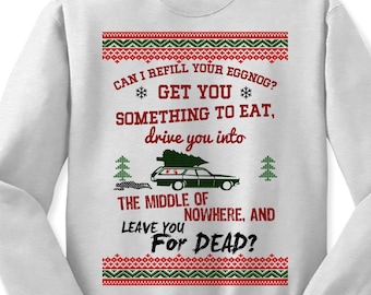 Funny Christmas Vacation Sweatshirt, Ugly Xmas Sweater Party
