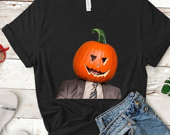 Dwight Pumpkin Head T-Shirt | The Office Halloween Tee