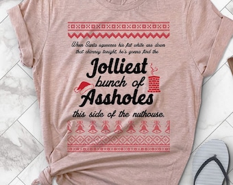 Jolliest Bunch Christmas T-Shirt - Unisex Xmas Tee