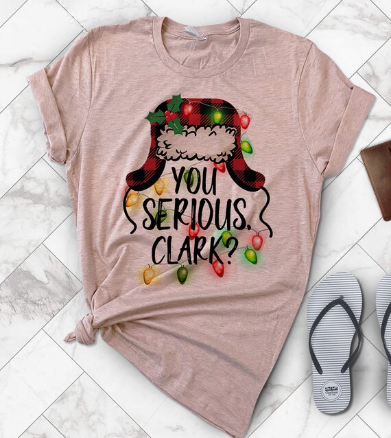 You Serious Clark Christmas Vacation Plaid Red Funny T-Shirt You Serious Clark Christmas Vacation Plaid Red Funny T-Shirt