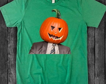 Dwight Pumpkin Head T-Shirt | The Office Halloween Tee