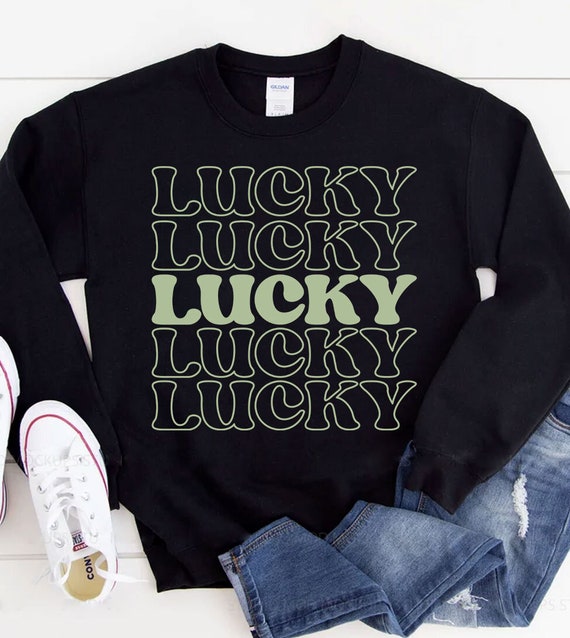 Black Irish St. Patrick's Day Shirt, Bright Green Logo Black Irish St. Patrick's Day Shirt, Bright Green Logo