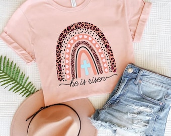 He Is Risen Easter T-Shirt | Christian Shirt | Jesus Tee | Gift For Easter | Unisex Shirt