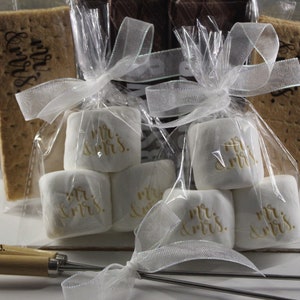 Custom Bridal Shower Engraved S'mores Gift Set with Engraved Roasting Sticks image 6