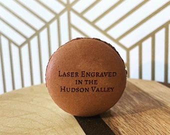 Personalized Macarons, Custom Laser Engraved!