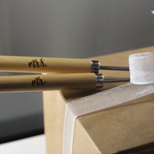 Custom Bridal Shower Engraved S'mores Gift Set with Engraved Roasting Sticks image 10