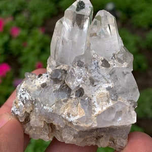 91,8 gramowy okaz minerału kwarcowego, kwarc klastrowy, kryształ kwarcu z pełnym zakończeniem, kryształ kwarcu klastrowego, naturalny kryształ kwarcu