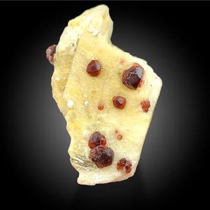 Etched Red Garnet Specimen: 85 Gram Crystal from Skardu Pakistan