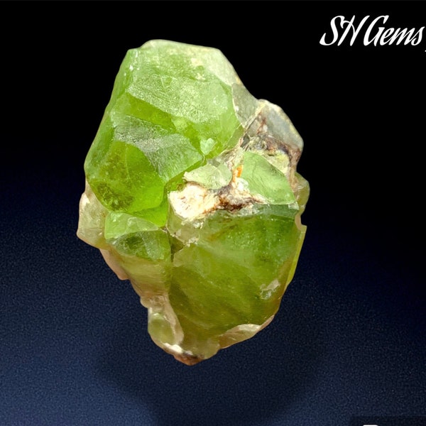 Peridot Mineral specimen ,11 Gram  Green Peridot on Matrix , Natural Peridot Crystal ,Healing Crystal, Raw Peridot,From Kohistan Pakistan