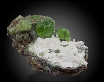 114 Gram Peridot Specimen, Green Peridot Mineral specimen, Natural Damage Free Peridot Crystal on Matrix ,Healing Crystal, Raw Peridot