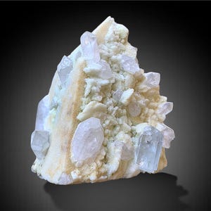 Aquamarine Mineral Specimen,Natural Aquamarine Crystal With Quartz Albite Combine Specimen ,Aquamarine Mineral,Blue Aquamarine Specimen