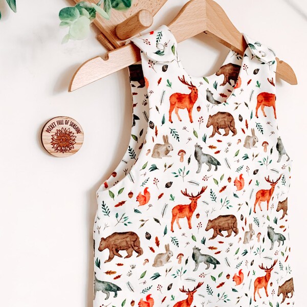 Baby One-Piece Sleep & Play Romper Woodland Animals main image 1
