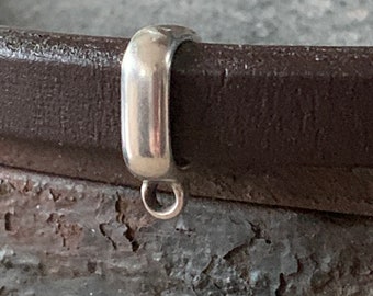 Charm Halter für Lakritz Leder Armbänder LS-0024-AS