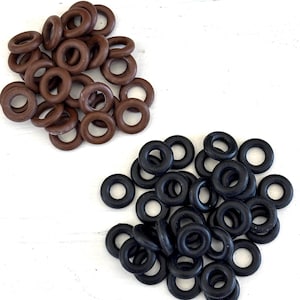 7.25mm Rubber O-Rings, Small Rubber Jumprings, Rubber Spacers, Bracelet Rings, Flexible Rings, Rubber Spacers, Stitch Markers