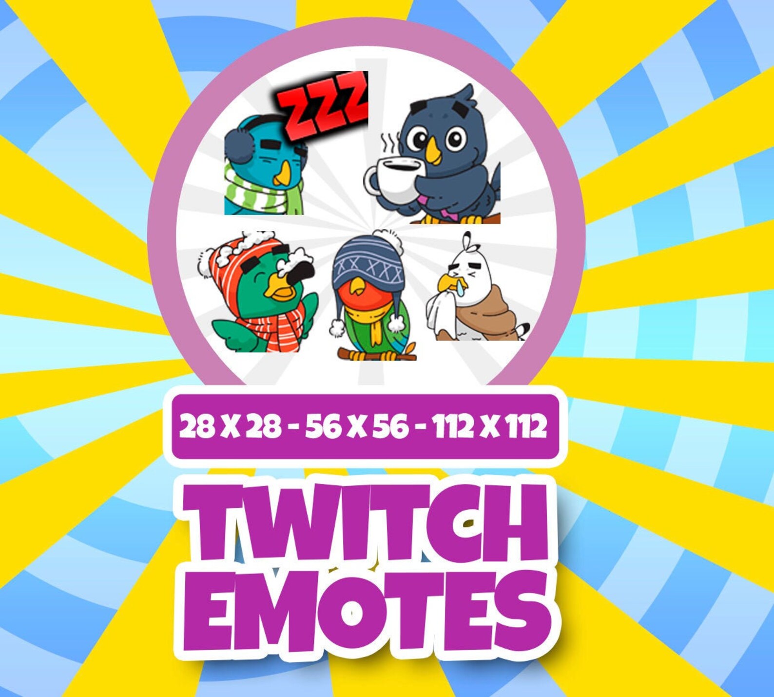 Cute Bird Twitch Emotes Cute Twitch Emotes Discord Emotes Etsy Espa a