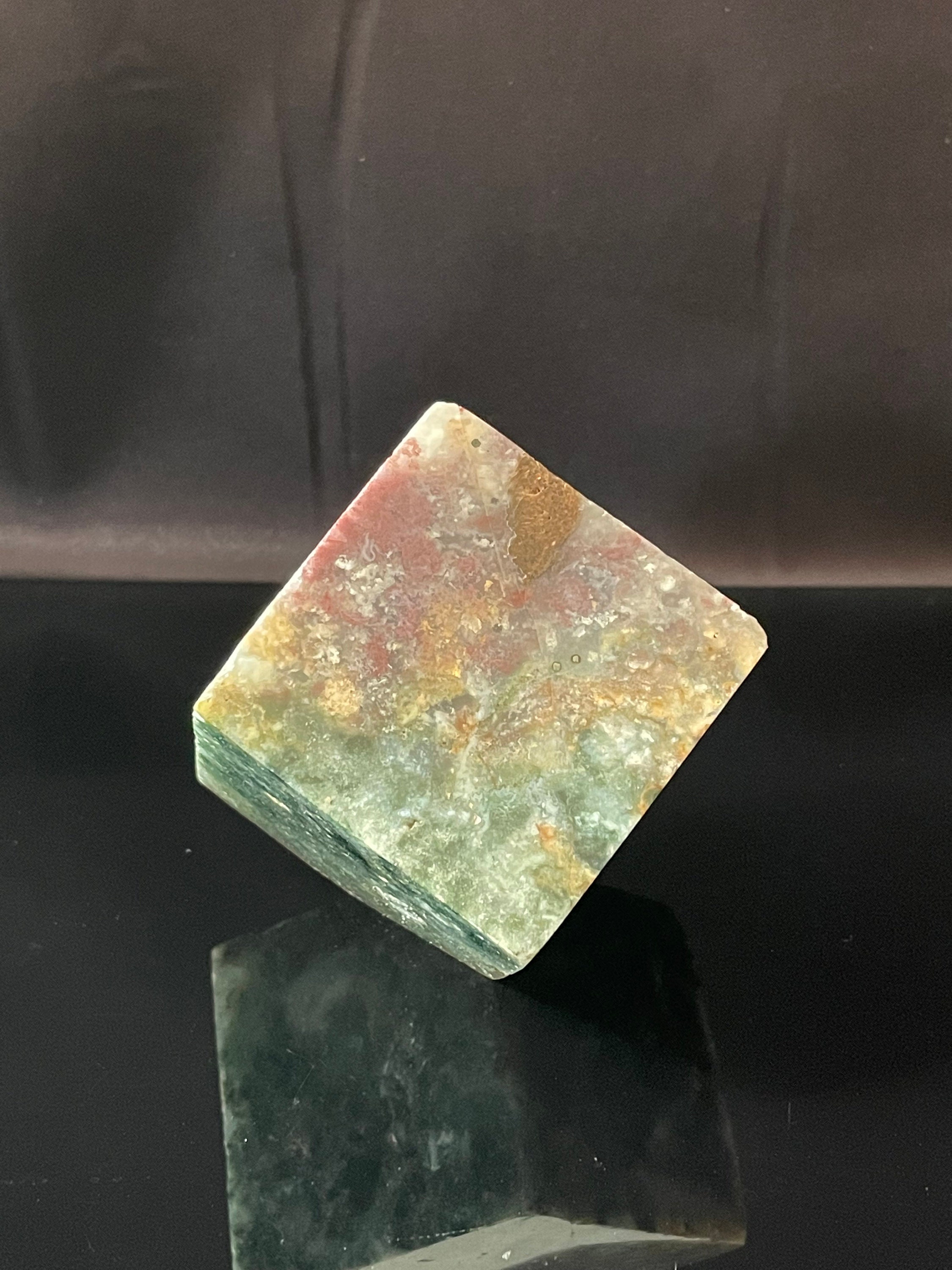 Large Ocean Jasper Cube 50.7 mm Etsy