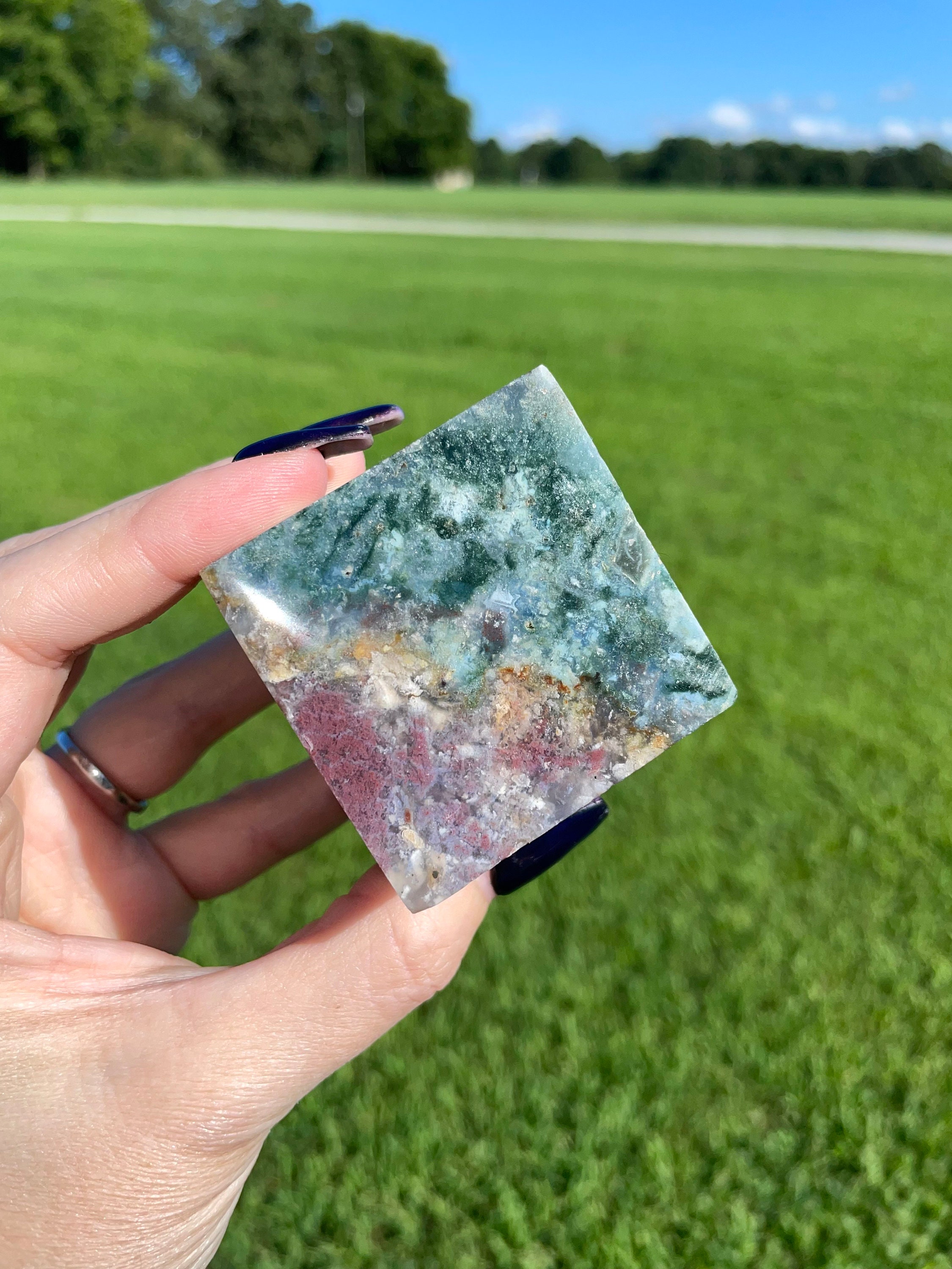 Large Ocean Jasper Cube 50.7 mm Etsy
