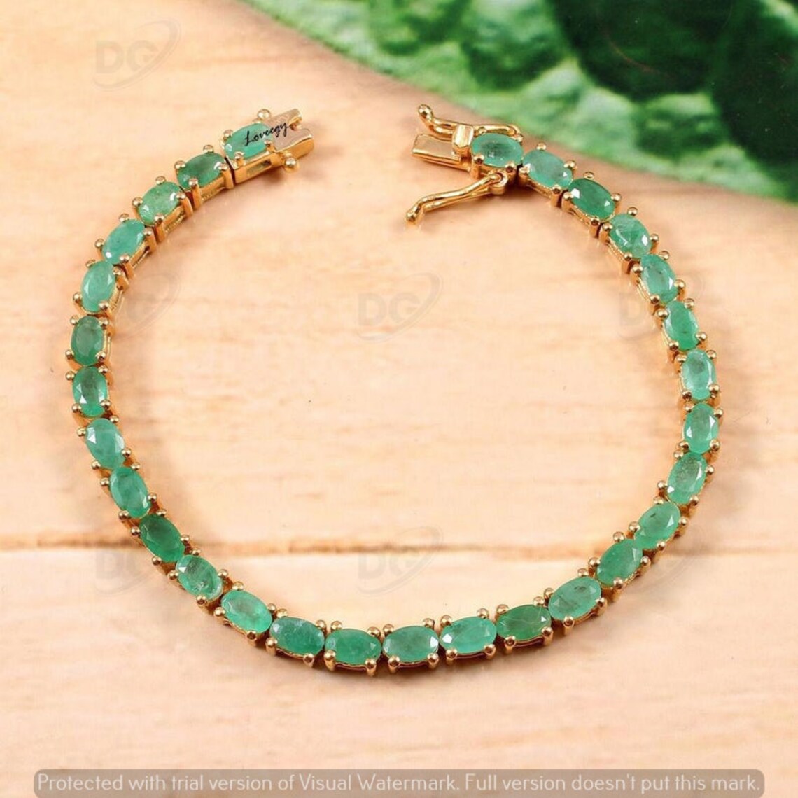 Emerald Tennis Bracelet 14k Gold Emerald Tennis Etsy