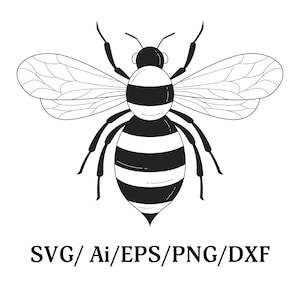 Bee Svg - clipart - bestand knippen - cricut - shirt svg, digitale download, honingbij SVG, bijenkoningin svg, Cricut, silhouetsnijbestand, svg dxf eps