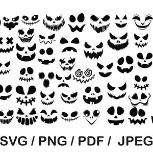 Horror Face collection,  horror character face, faces horror svg, png character, face ghost, Halloween design, Halloween horror ghost clipar