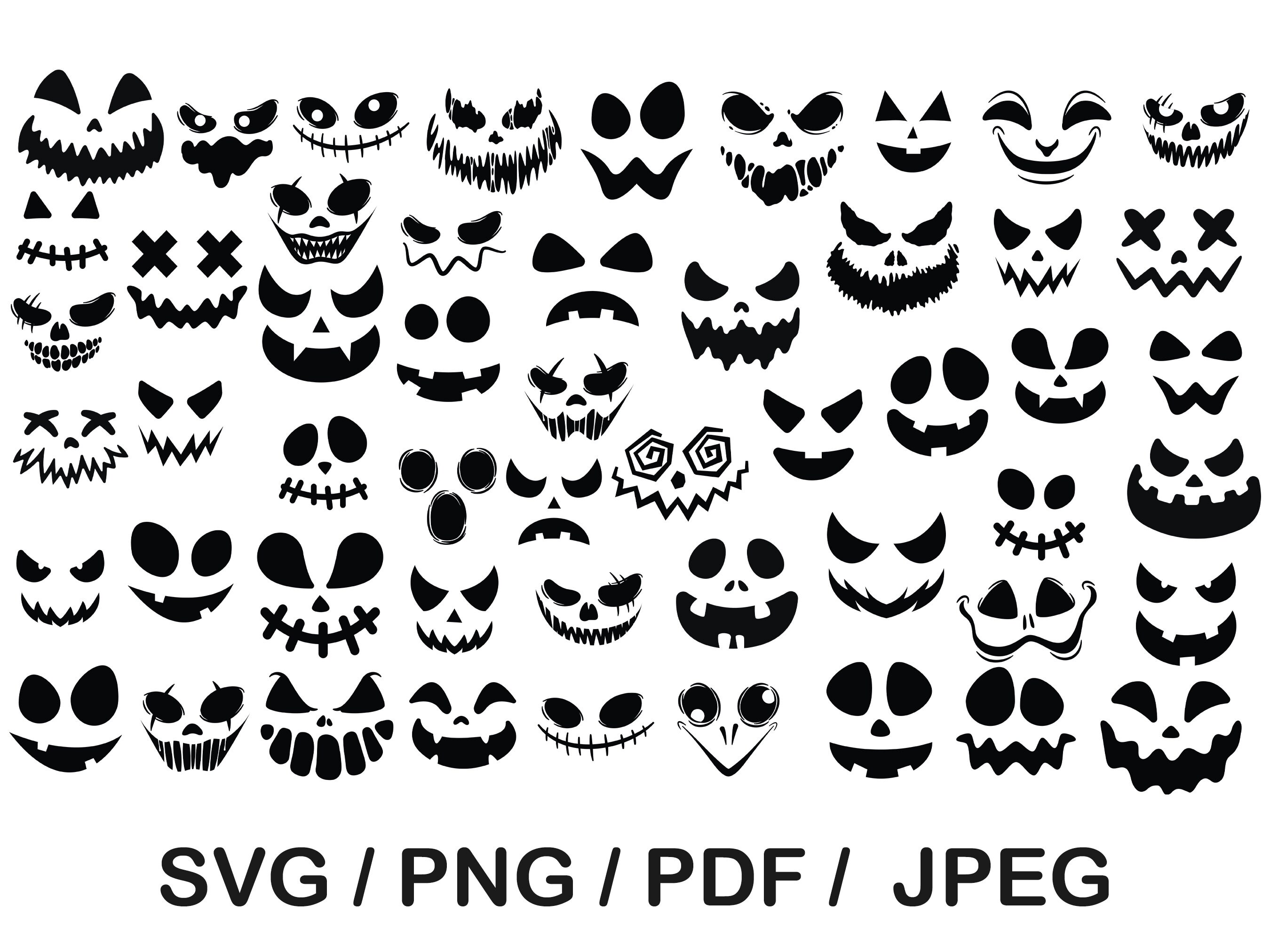 Horror Face collection,  horror character face, faces horror svg, png character, face ghost, Halloween design, Halloween horror ghost clipar