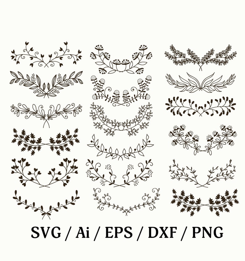 Decorative Elements SVG Ornaments Svg Flourishes SVG Svg Etsy