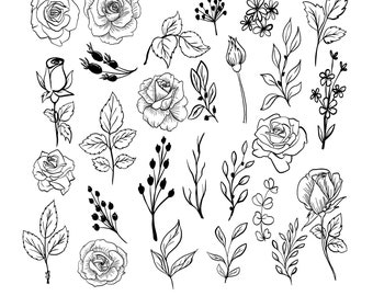 25+ Flower Svg, Wildflower Svg, Flower Svg, Flower Bundle Svg, Wildflower Svg, Flowers And Leaves,| flowers svg hand drawn | floral Svg
