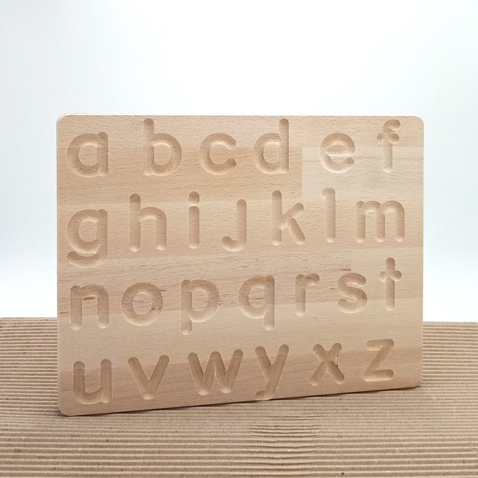 Montessori Alphabet-Tracing Board Tracking Table | Etsy