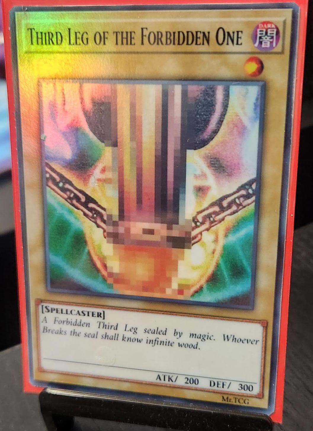 third leg of the forbidden one yugioh card Amazon.com: Yu-Gi-Oh! - Right Leg of The Forbidden One (DLG1-EN018) - Dark  Legends - Unlimited Edition main image 0