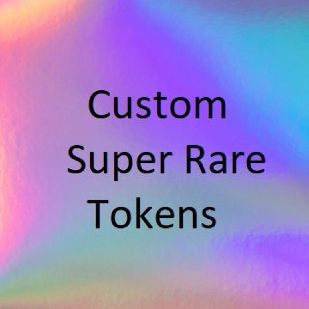 Yugioh Custom Super Rare Tokens. Your Picture, Great Quality - Etsy