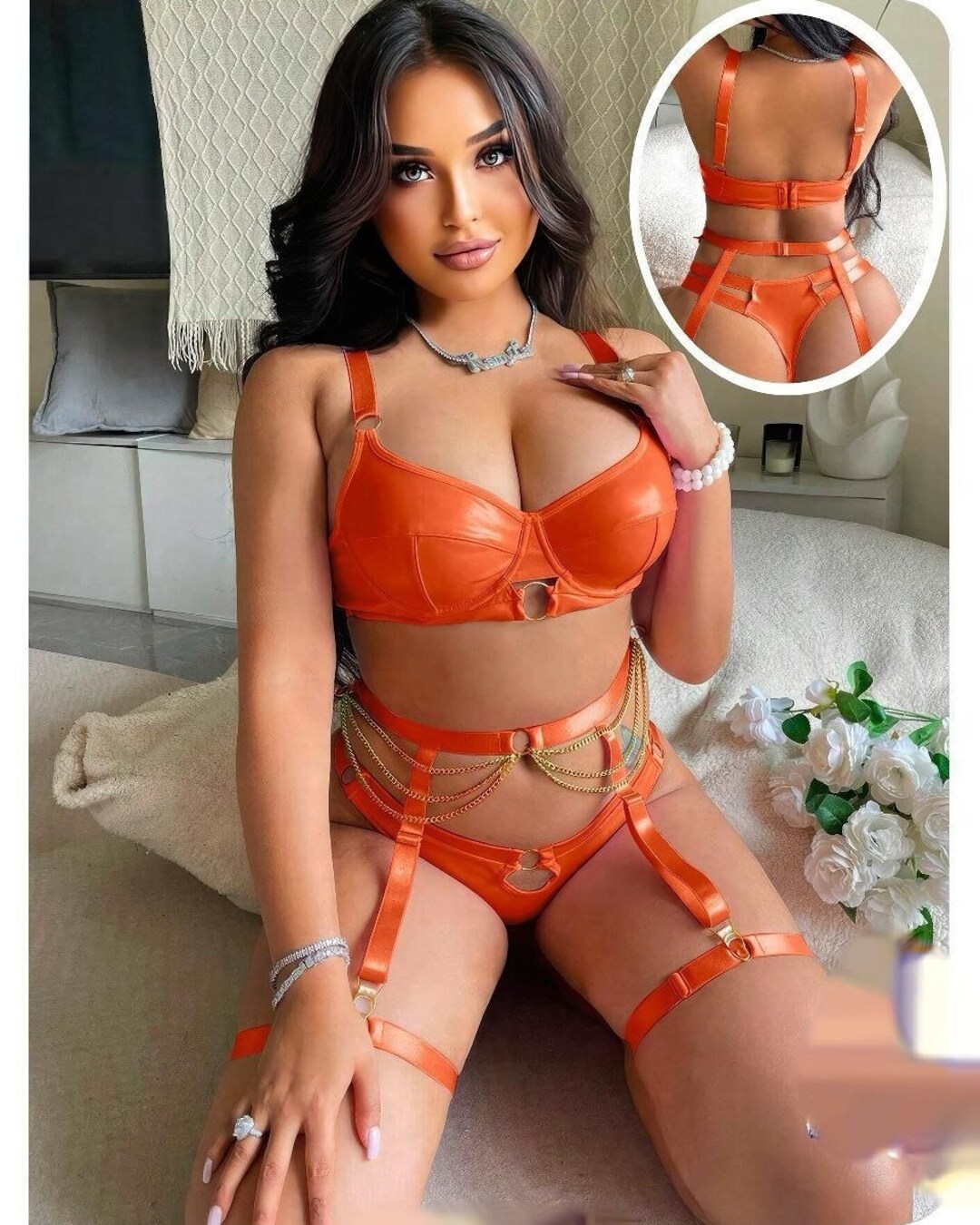 Women's lingerie set 3 pieces elegant body shaper