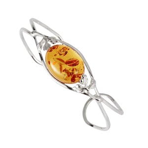 Baltische barnsteen armband 925 sterlingzilver echte honing Baltische barnsteen verstelbare armband, cadeaus voor haar, moderne barnsteen, kneedbaar, gemarkeerd