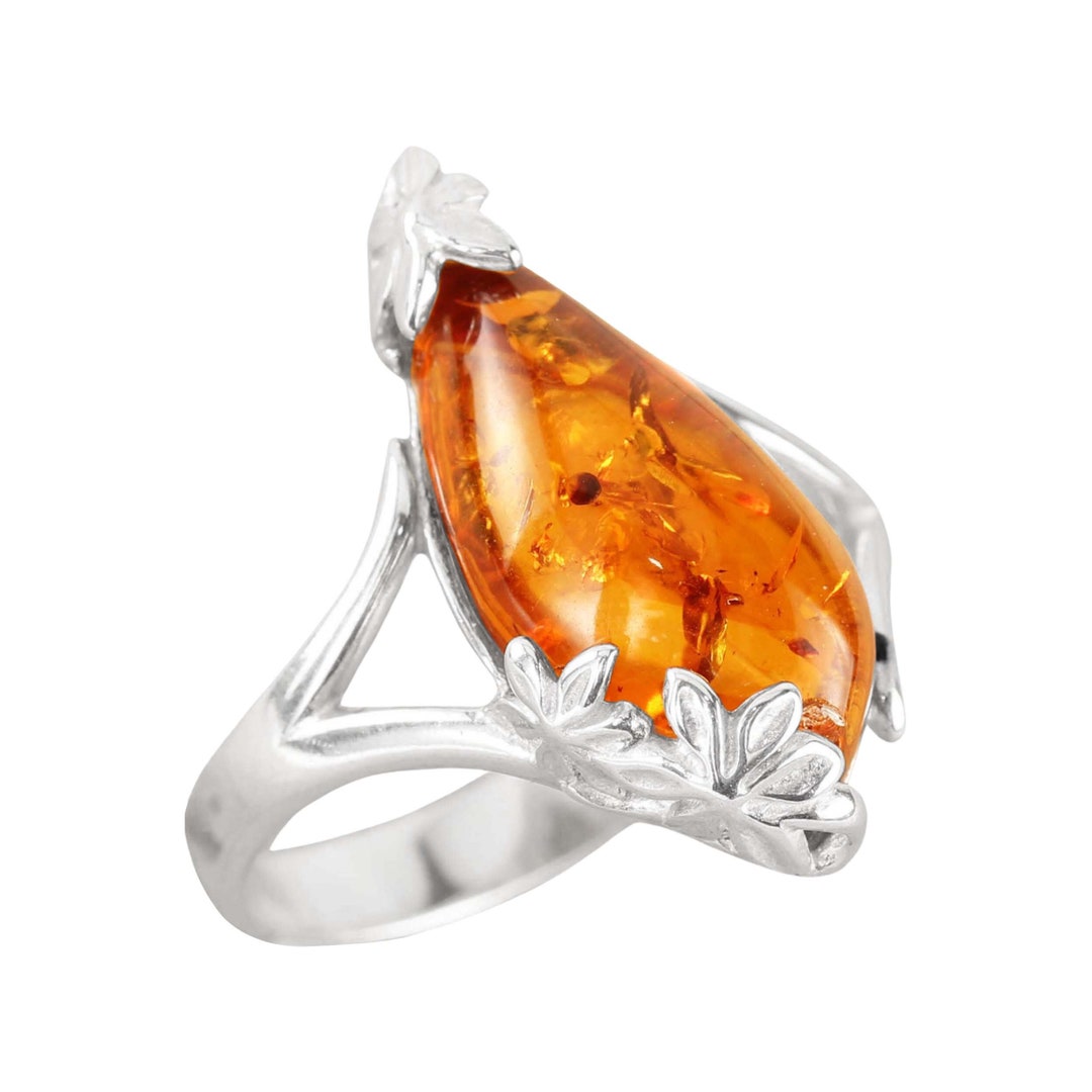 Broche Chat En Ambre Baltique Et Argent 925 - SilverAmber