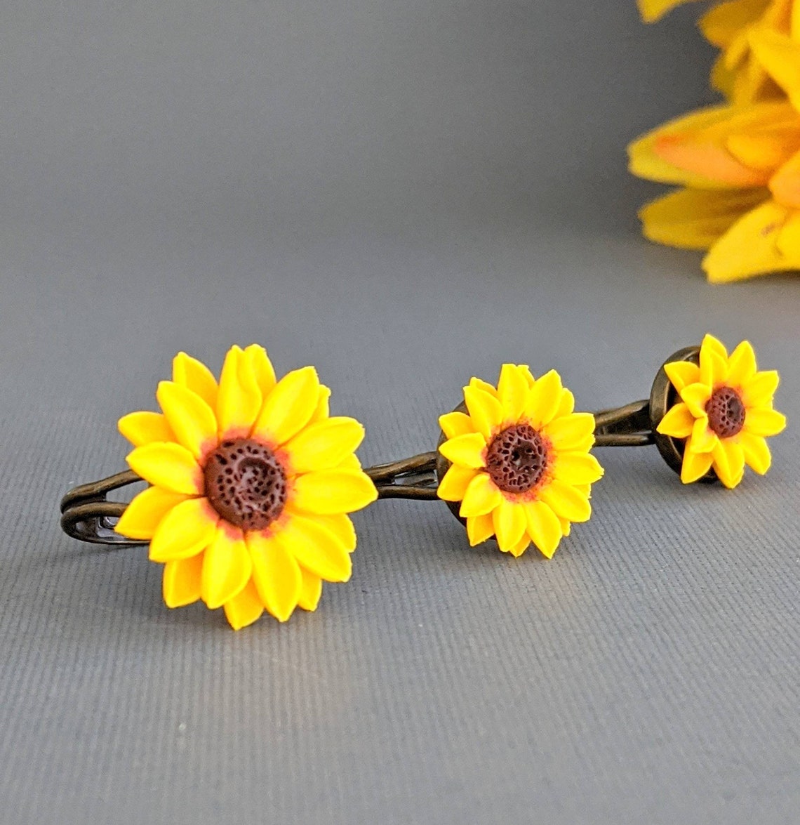 Sunflower Ring Sunflower Bridesmaid Gift Sunflower gifts for Etsy